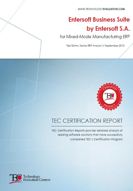 Entersoft Certification Report